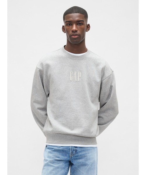 ギャップ(GAP) ヘビーウェイト オーバーサイズ GAPロゴ スウェットシャツ