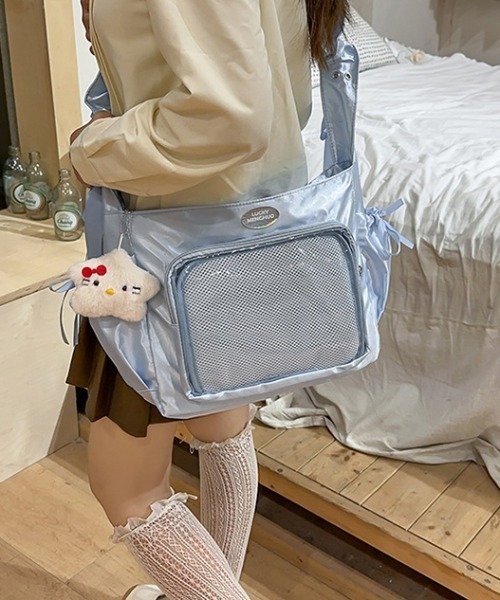 pyornim ギャザー ショルダー 痛バッグ