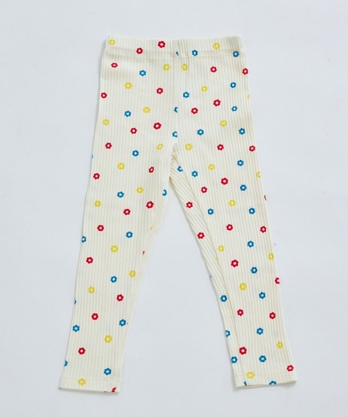 ペアマノン(pairmanon) リブコットン100 アソート柄 無地 10分丈 リラックスリブレギンス