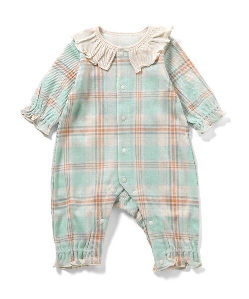 アンパサンド(Ampersand) ラッフルカラーテレコカバーオール