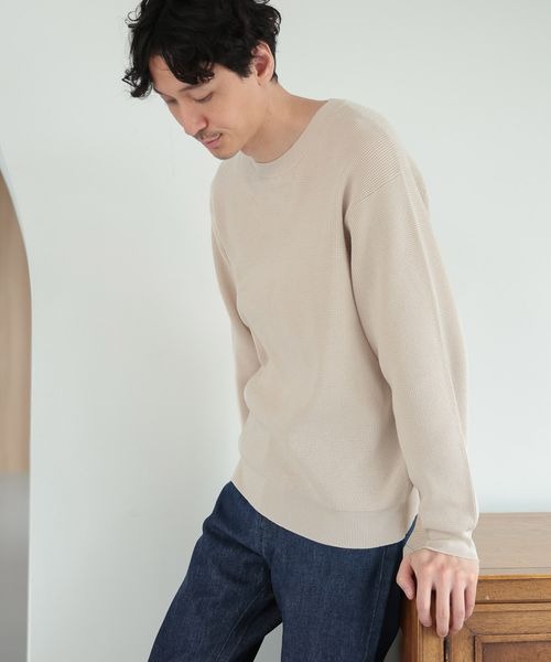 グローバルワーク(GLOBAL WORK) アンチピリングワッフルニット
