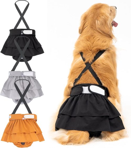 Avont 犬用おむつ マナーベルト サスペンダー 3点