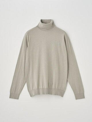 ジョンスメドレー(JOHN SMEDLEY) タートルネック長袖コットンニットプルオーバー 30G MODERN FIT