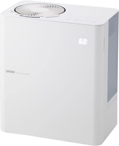 サンカ(SANKA) サーキュレーター付 パワー スチーム式 加湿器 SSH-8000WH