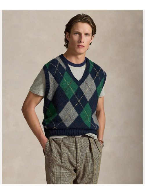 ポロラルフローレン(Polo Ralph Lauren) ビッグ フィット アーガイル セーター ベスト