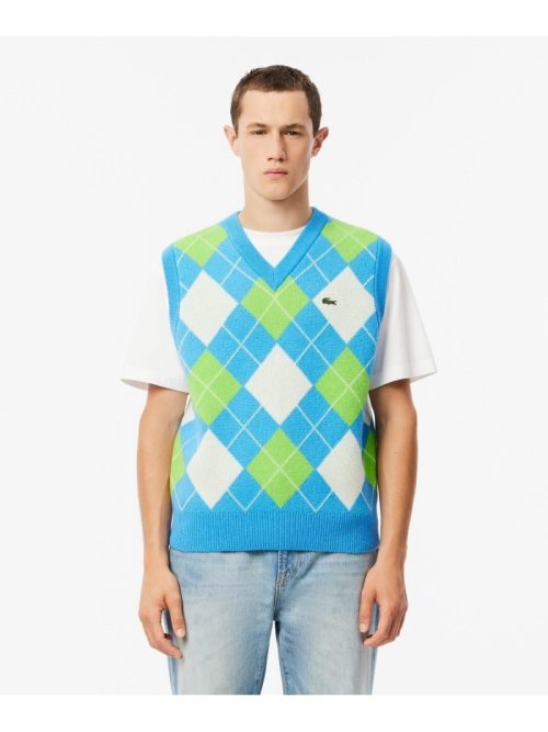 ラコステ(LACOSTE) エシカルニットアーガイルベスト