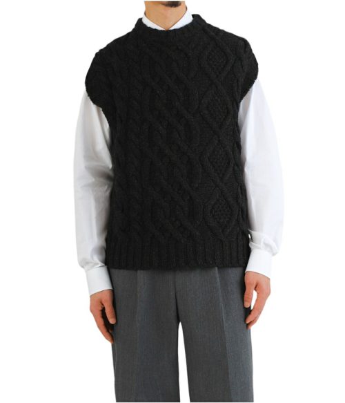 キャバン(CABaN) CABaN ウール ハンドニットケーブルベスト