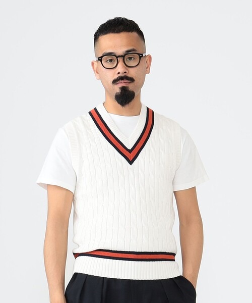 ALAN PAINE 別注 Cotton Criket Vest