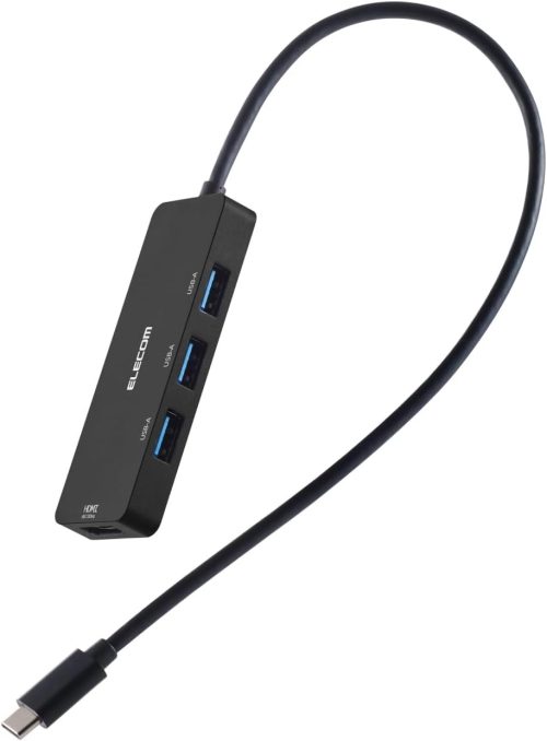 エレコム(ELECOM) USB Type-C TM ハブ＋1機能 HDMI R ポート付き U3H-MH3006BBK