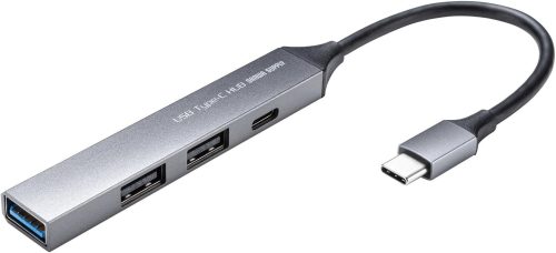 サンワサプライ(SANWA SUPPLY) USB Type-C 4ポート コンボ 超スリムハブ USB-5TC27GM