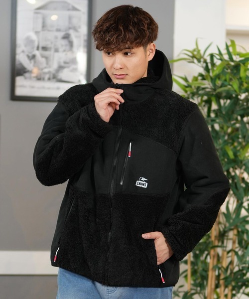 チャムス(CHUMS) ボンディングフリースパネルパーカー