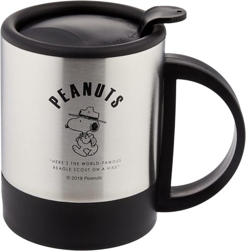 タマハシ スヌーピー ウィズ・ユー フタ付二重ステンレスマグ 300ml SN-123