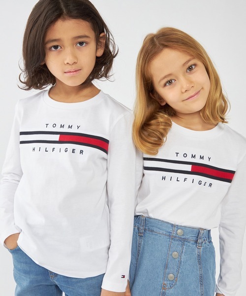 トミーヒルフィガー(TOMMY HILFIGER) ロゴロングスリーブTシャツ