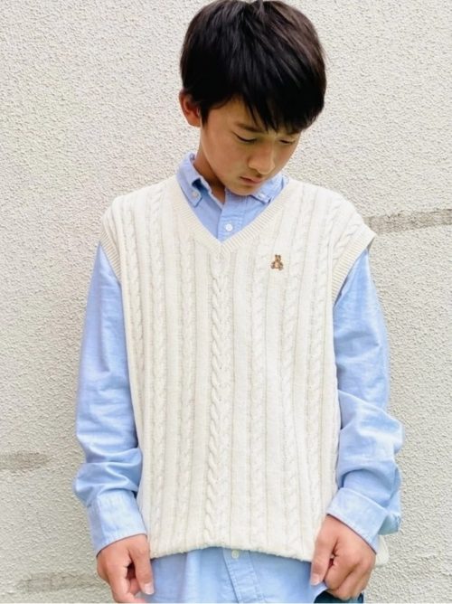 ギャップ(GAP) リラックス ケーブルニット セーターベスト