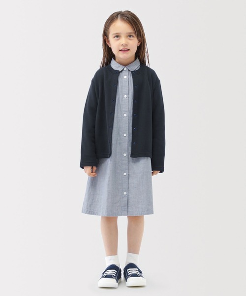 無印良品 キッズ 裏毛スウェットカーディガン