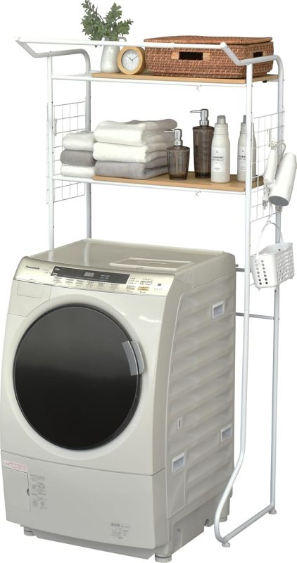 エカンズ(ekans) 棚付きランドリーラック LSH-200W