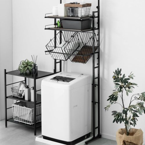 タンスのゲン 突っ張り式ランドリーラック 84300002