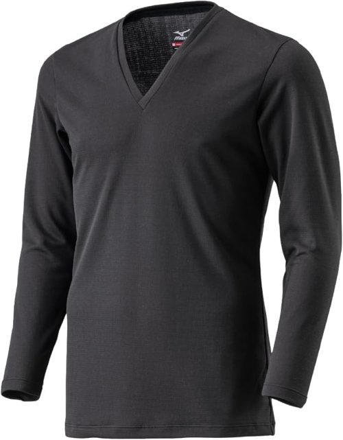ミズノ(MIZUNO) ブレスサーモアンダーウエア 薄手 for Daily Vネック9分袖シャツ