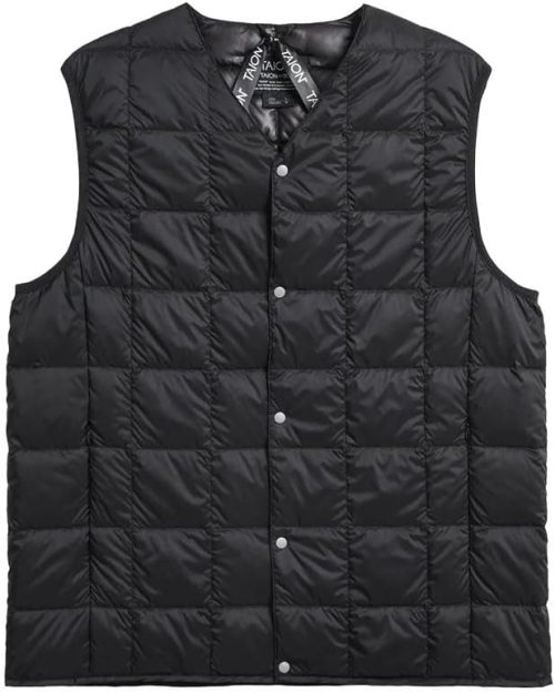 タイオン(TAION) ベーシック Vネックボタン インナーダウンベスト