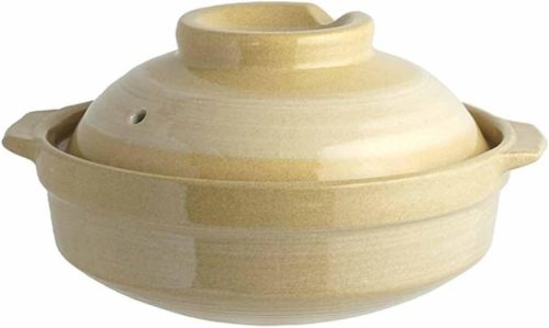 リビング(Living) 雪刷毛目 浅型土鍋