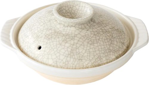 銀峯陶器(Ginpo Touki) 墨貫入 土鍋 9号 11091