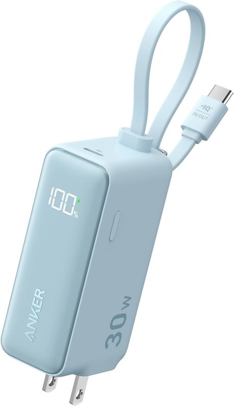 アンカー(ANKER) Anker Power Bank 30W Fusion Built-In USB-C ケーブル A1636
