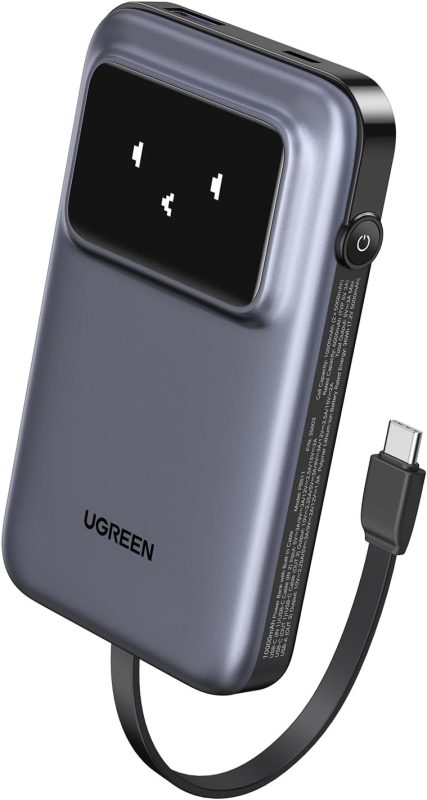UGREEN Uno 10000mAh ケーブル内蔵型モバイルバッテリー 35603