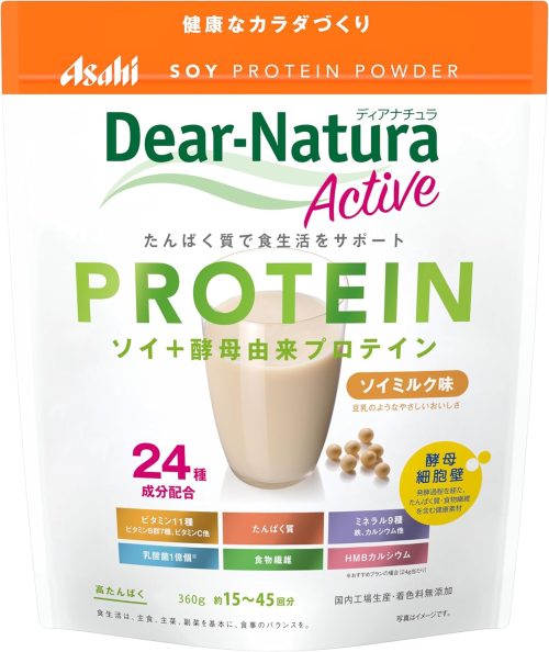 アサヒ(Asahi) ディアナチュラ アクティブ ソイプロテイン ソイミルク味