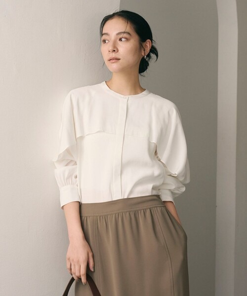 ビューティアンドユース ユナイテッドアローズ(BEAUTY&YOUTH UNITED ARROWS) WEB限定 Wardrobe DAILY MINIMAL フリルレイヤーブラウス ウォッシャブル