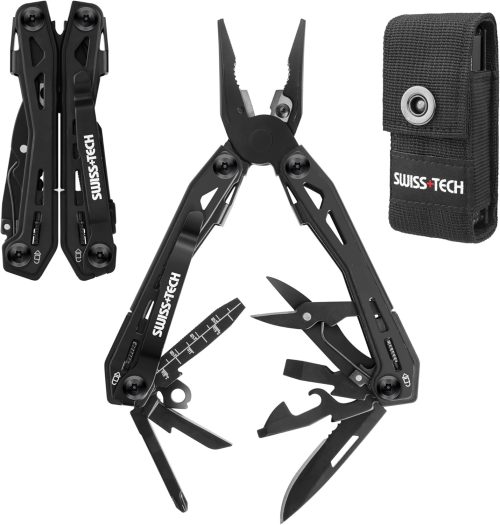スイステック(SWISS+TECH) 多機能ペンチ アウトドアマルチツール 16-in-1