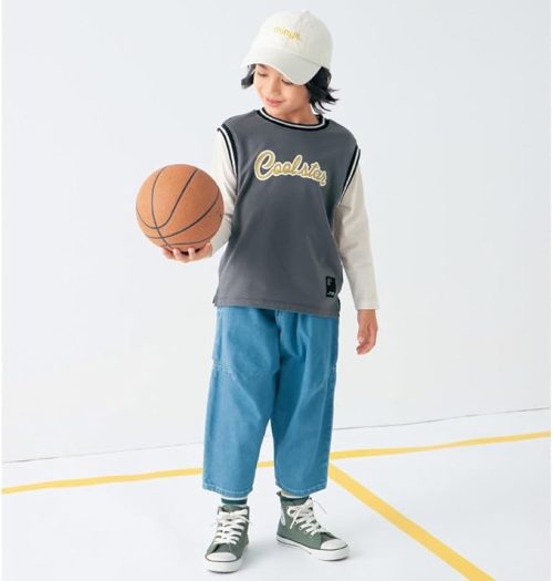 ベルメゾン(BELLE MAISON) フェイクレイヤード長袖Ｔシャツ