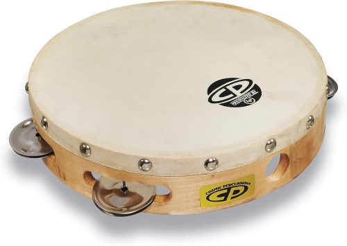 エルピー(LP) Tambourine with Head 8 Single Row Jingles CP378