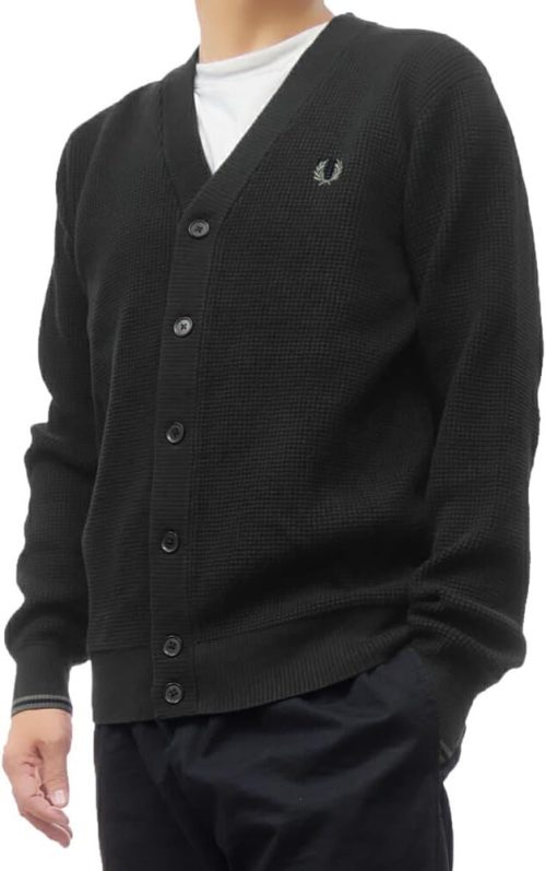 フレッドペリー(FRED PERRY) WAFFLE STITCH CARDIGAN