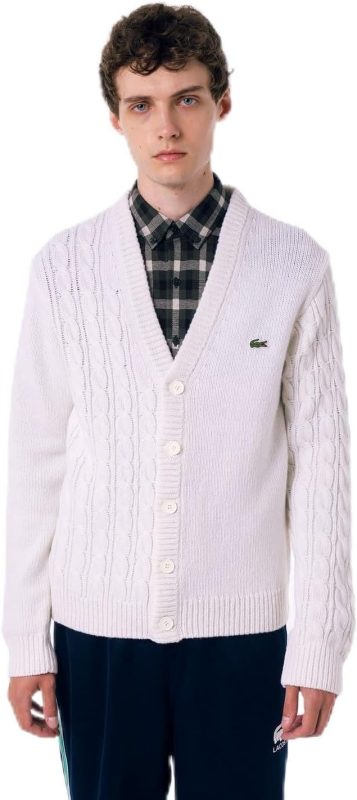 ラコステ(LACOSTE) アシンメトリーVネックカーディガン