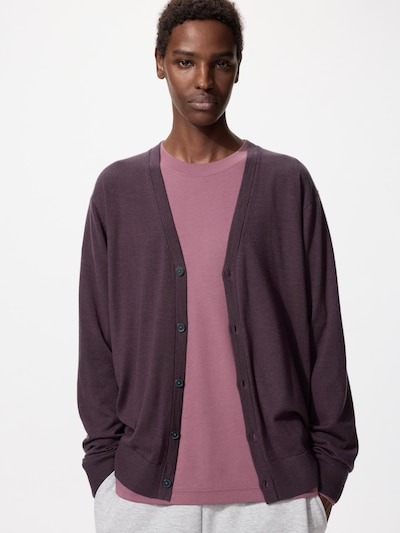 ユニクロ(UNIQLO) メリノVネックカーディガン