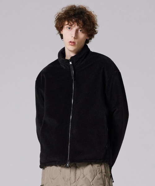 タイオン(TAION) ミリタリー リバーシブル ハイネック ダウンジャケット