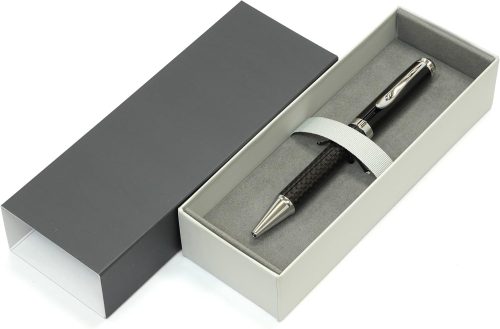 タキザワ カーボンファイバー＆真鍮回転式ボールペン 高級貼り箱入 K7ｰPD01-1