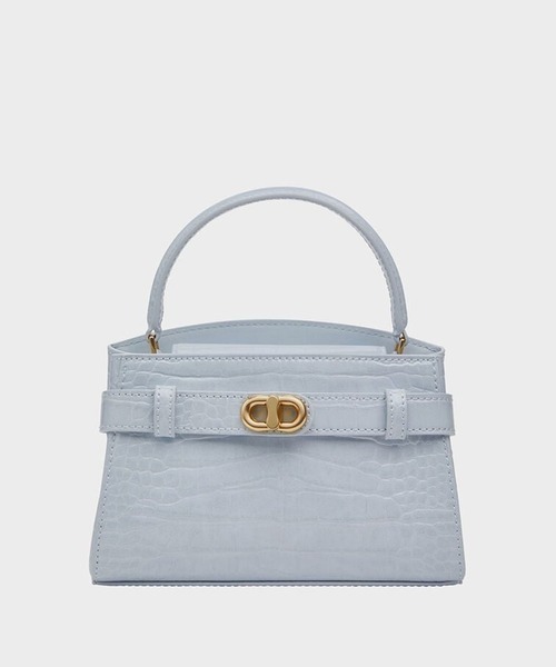 チャールズ＆キース(CHARLES & KEITH) Aubrielle オブリエル クロックエフェクトトップハンドルバッグ