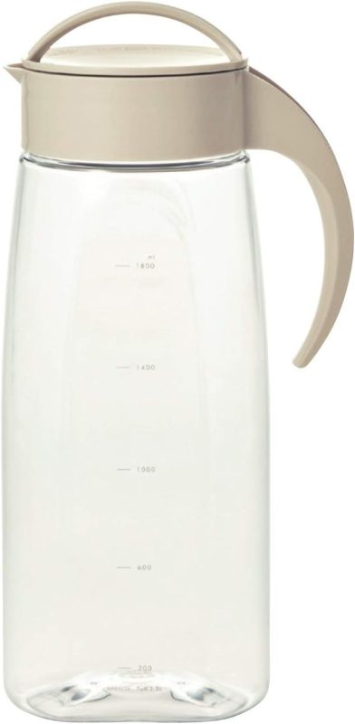 ベルメゾン(BELLE MAISON) お湯も注げる縦横兼用メモリ付き冷水筒・麦茶ポット 2.2L 1094359-002