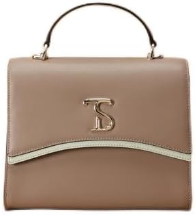 サマンサタバサ(Samantha Thavasa) メタルロゴスプリットレザーフラップハンドバッグ