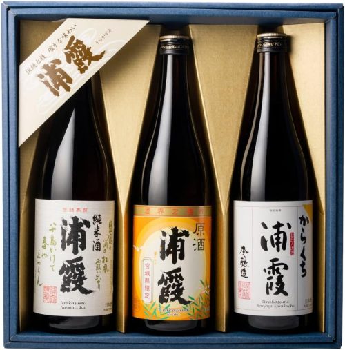 佐浦 浦霞 辛口 純米酒 原酒 720ml×3本 日本酒飲み比べセット
