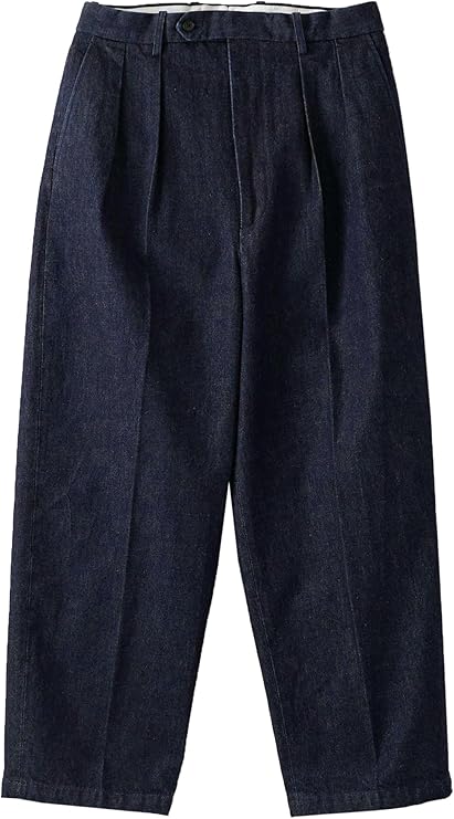スティーブン・アラン(Steven Alan) 13.5oz デニム インツープリーツ ドレス トラウザーズ