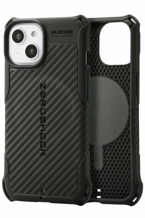 エレコム(ELECOM) iPhone 14/iPhone 13 ZEROSHOCK グリップMAGKEEP PMWA22AZEROG2BK