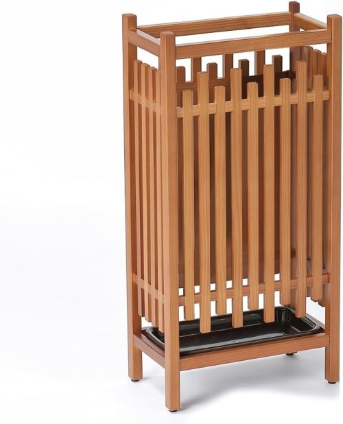 大湊文吉商店 秋田杉 格子傘立 OM-181