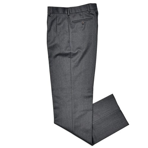 ベルナール・ザンス(BERNARD ZINS) H8 ウール カバートクロス 2インプリーツ ワイドパンツ