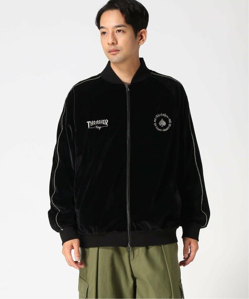 スラッシャー(THRASHER) VELOUR SOUVENIR JACKET