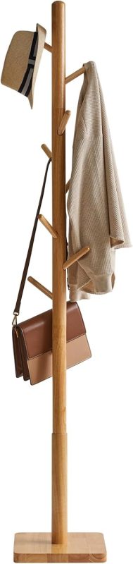 YMYNY ポールハンガー 木製 ラバーウッド JPHCR002N