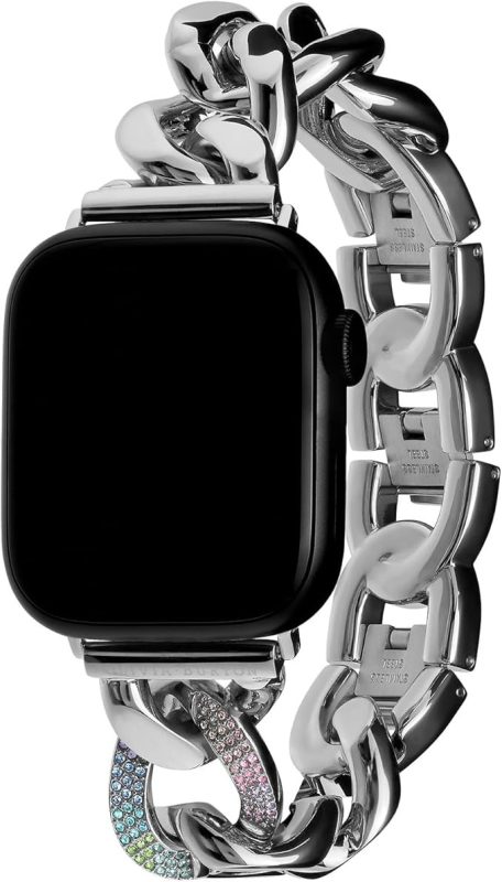オリビア・バートン(OLIVIA BURTON) アップルウォッチ用バンド チェーン ブレスレット レインボーストーン リンク