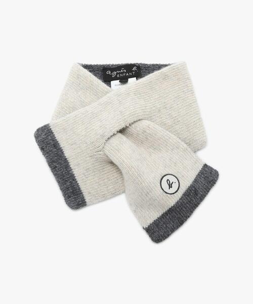 アニエスベー(agnes b) キッズ b ロゴ マフラー