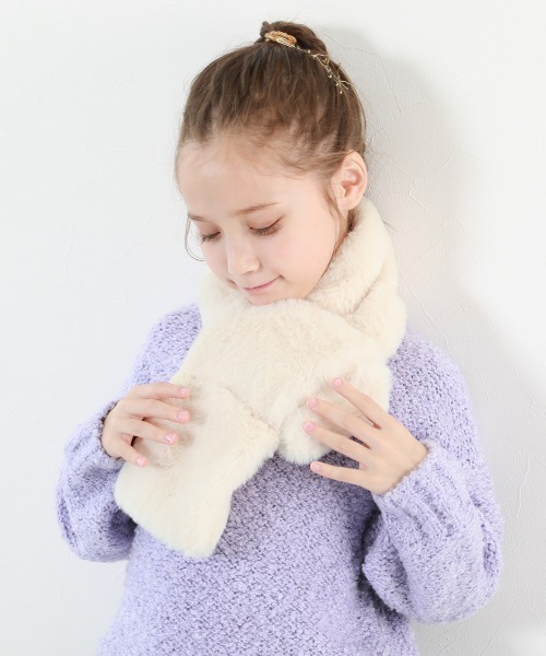 デビロック(devirock) ふわふわ フェイクファー ティペット